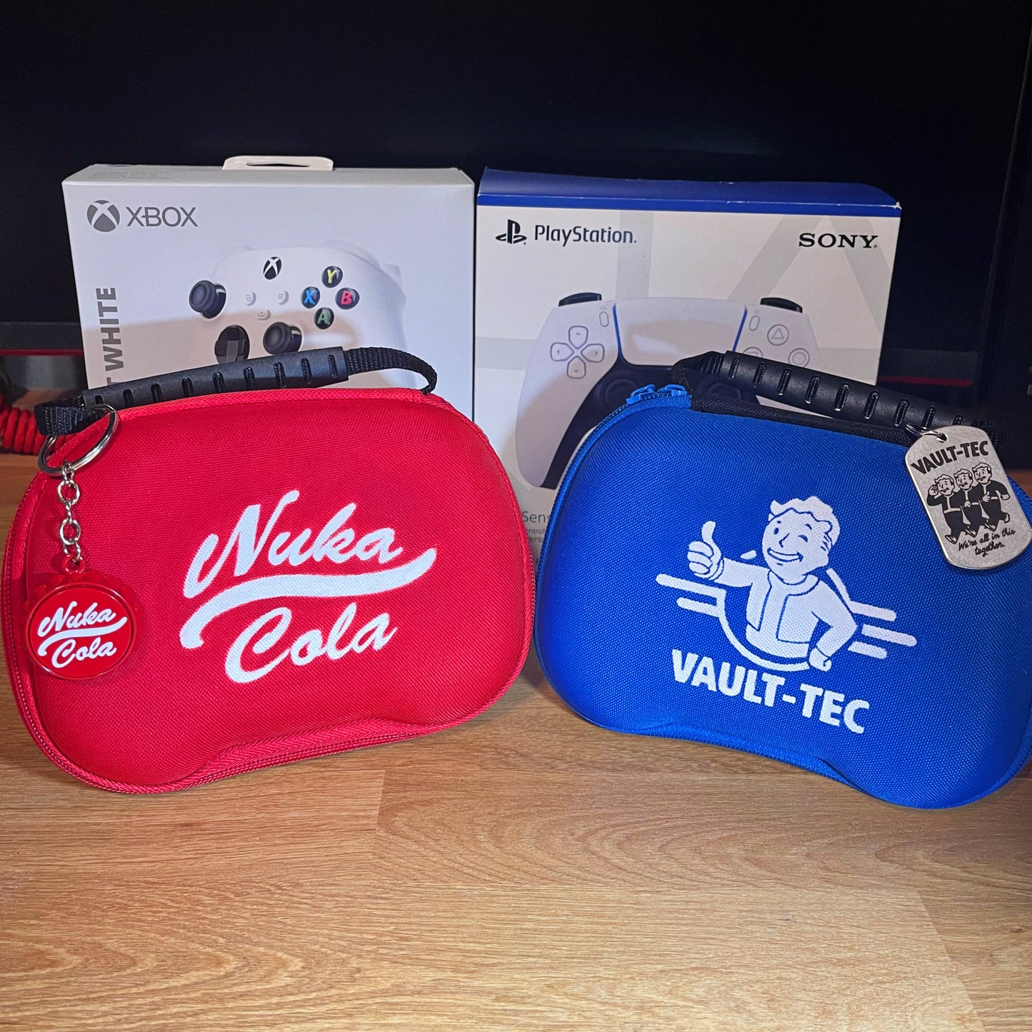 Fallout Controller Case | Nuka Cola & Vault-Tec Custom Travel Case for Xbox and PS5 Controllers