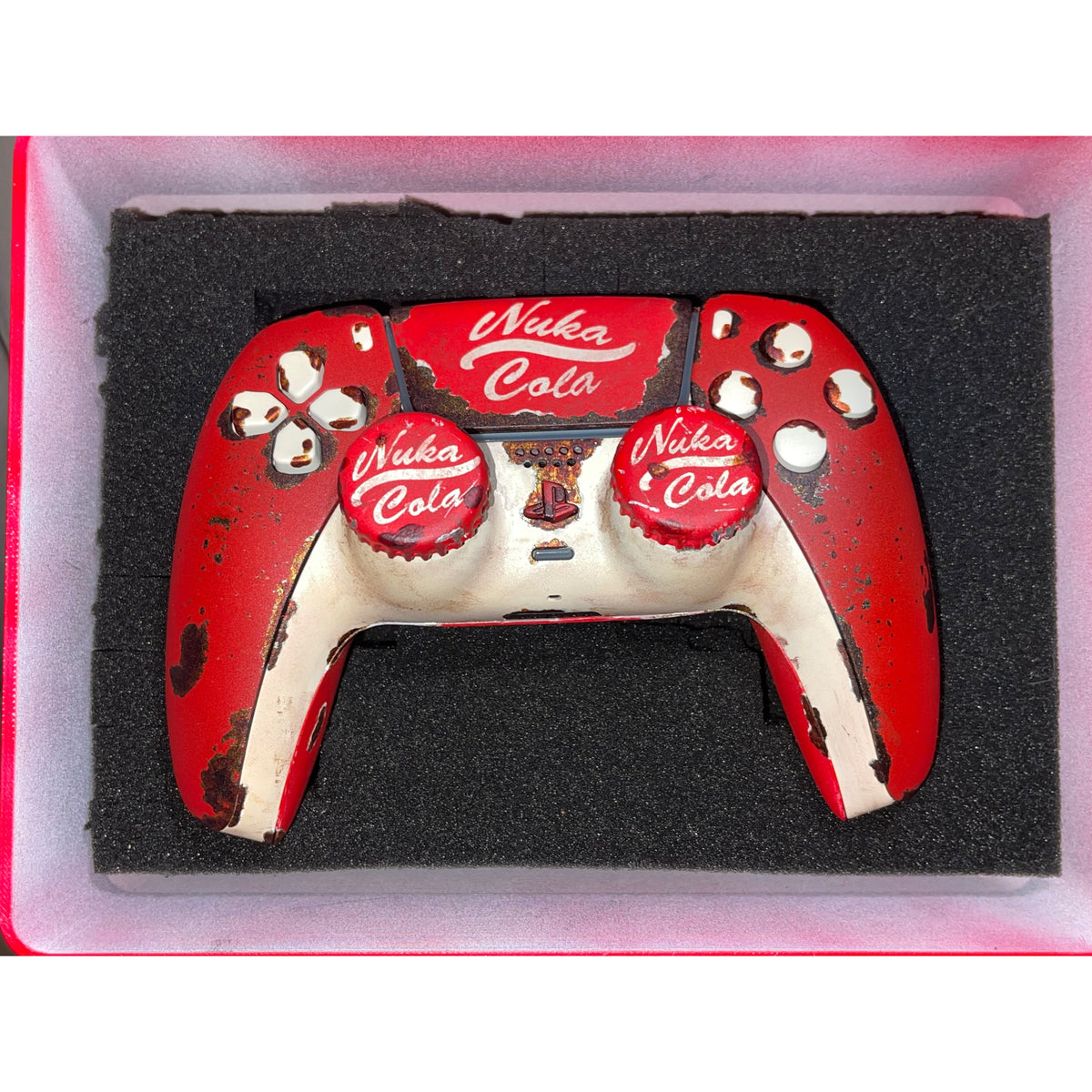 Fallout Custom Controllers Custom PS5 Controller – Nuka-Cola Fallout Design – Katiescustomzz