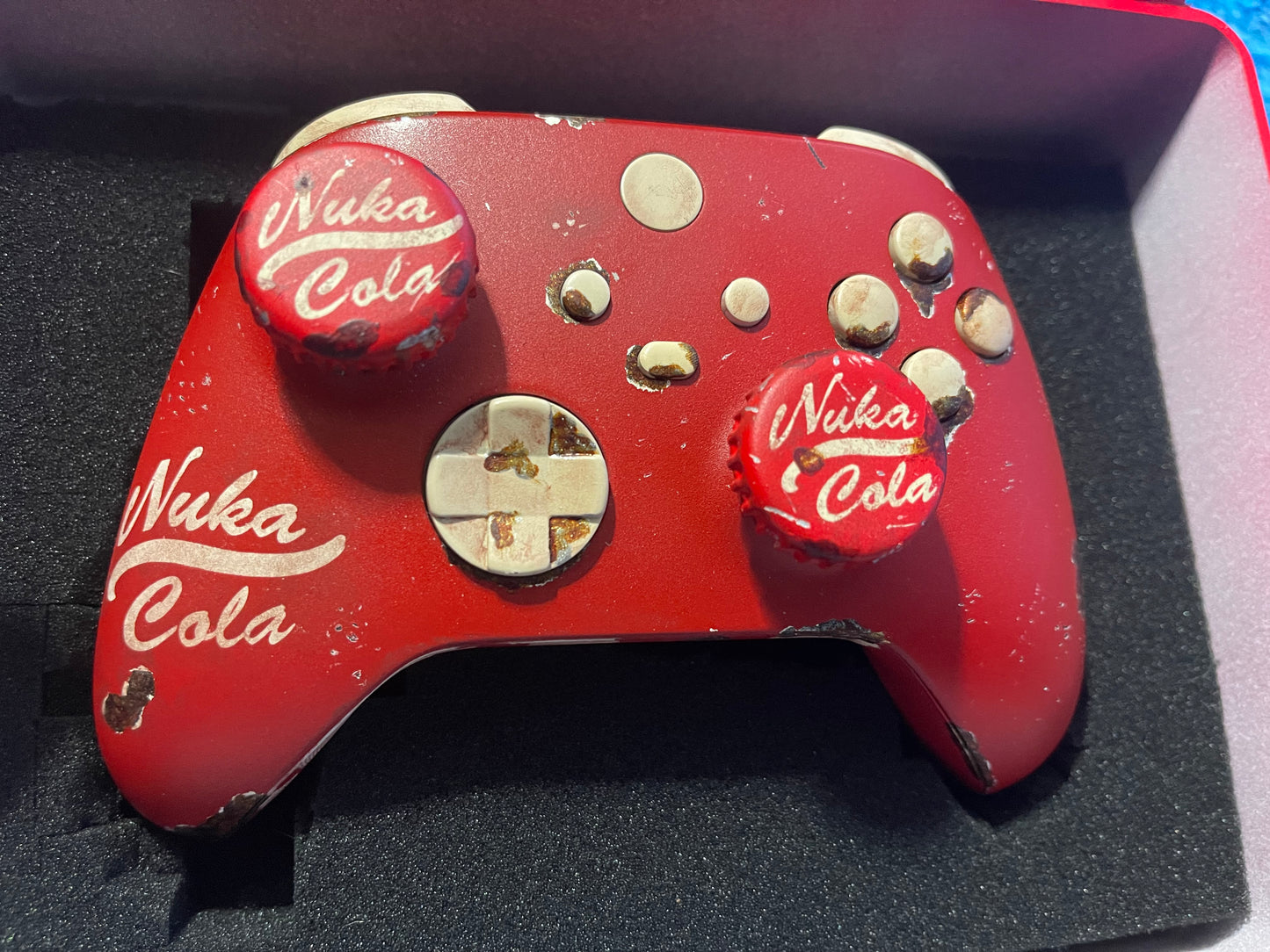 Custom Painted Fallout Nuka Cola Themed Xbox Controller