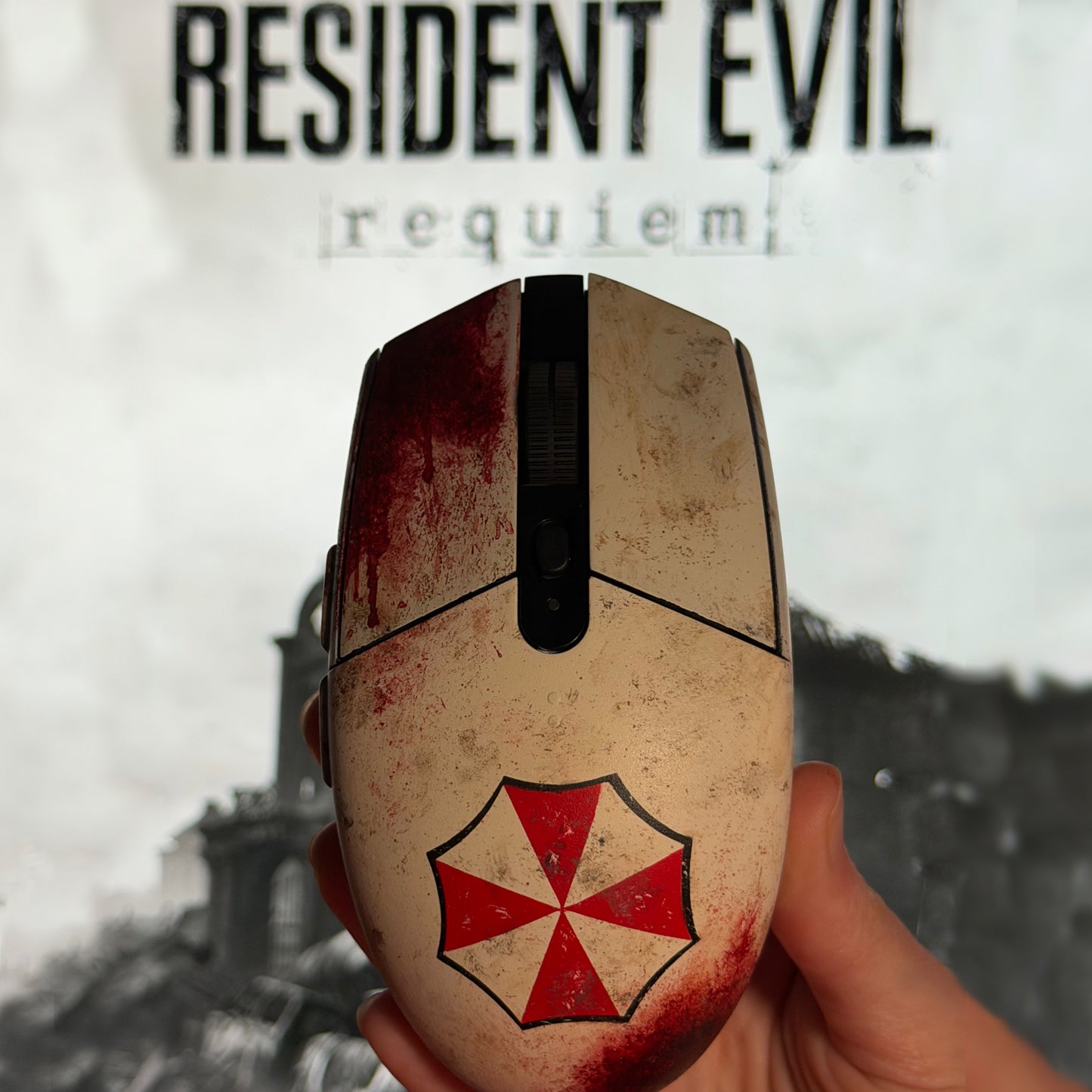 Custom Painted Resident Evil Themed Logitech G305