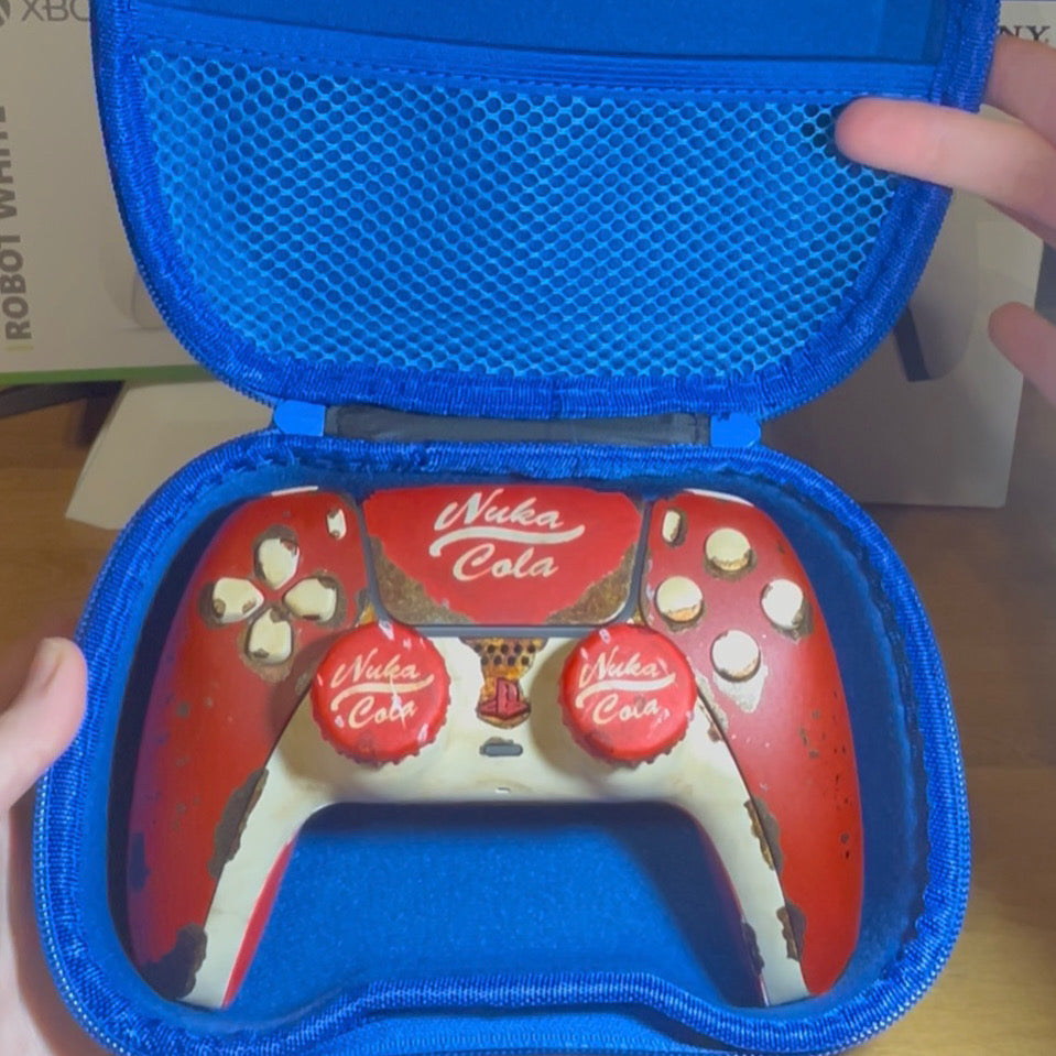 Fallout Controller Case | Nuka Cola & Vault-Tec Custom Travel Case for Xbox and PS5 Controllers