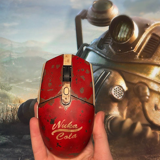 Custom Painted Fallout Nuka Cola Themed Logitech G305
